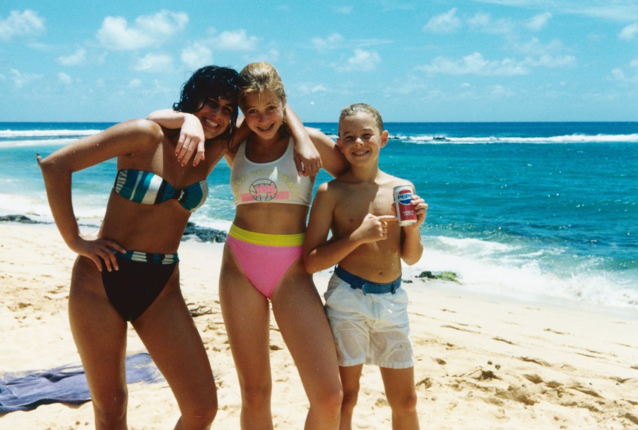 Jen-Dave-friend in Hawaii Aug 1988